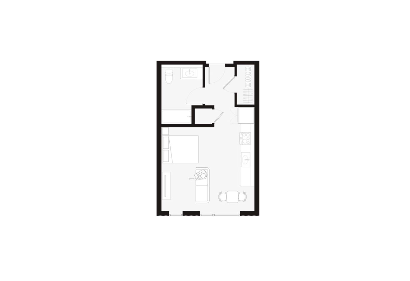 brickline-flats-studio-plan